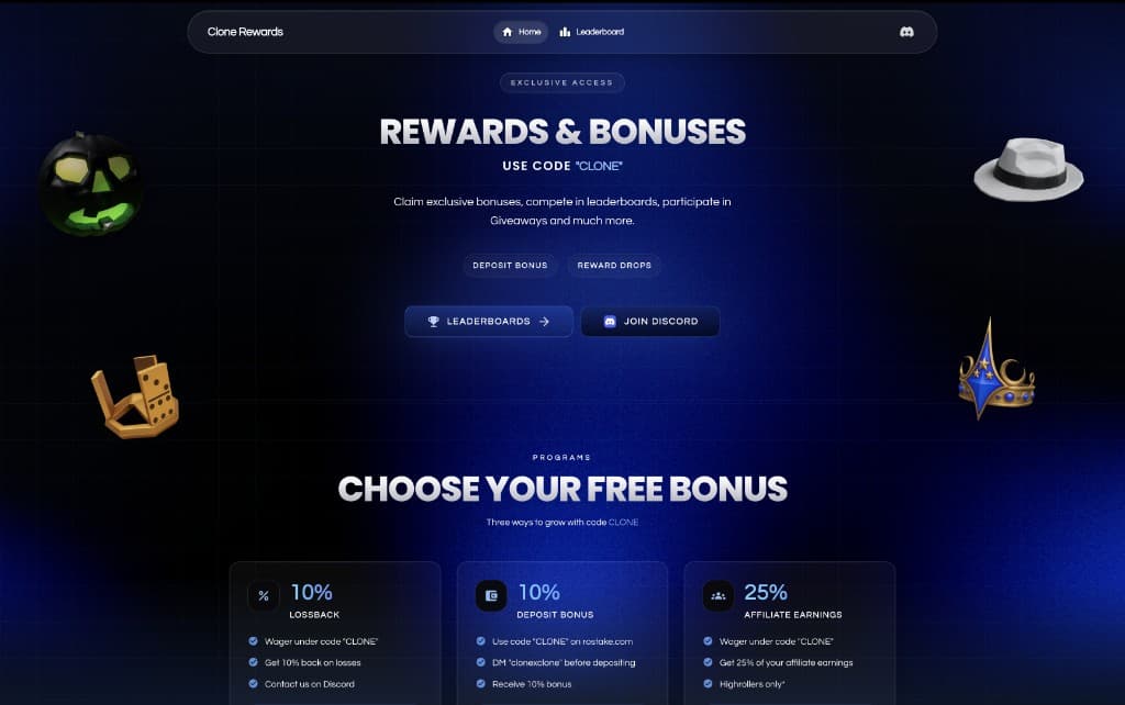 Clone Rewards platform