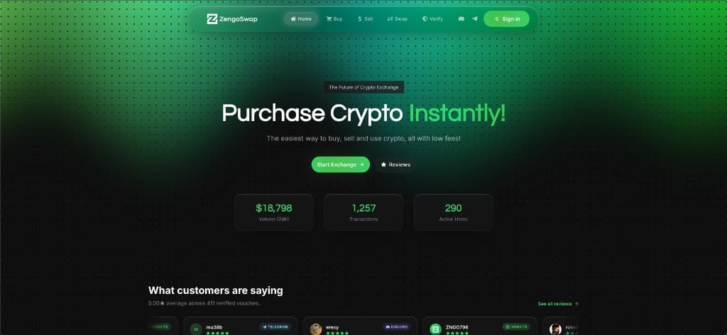ZengoSwap crypto exchange
